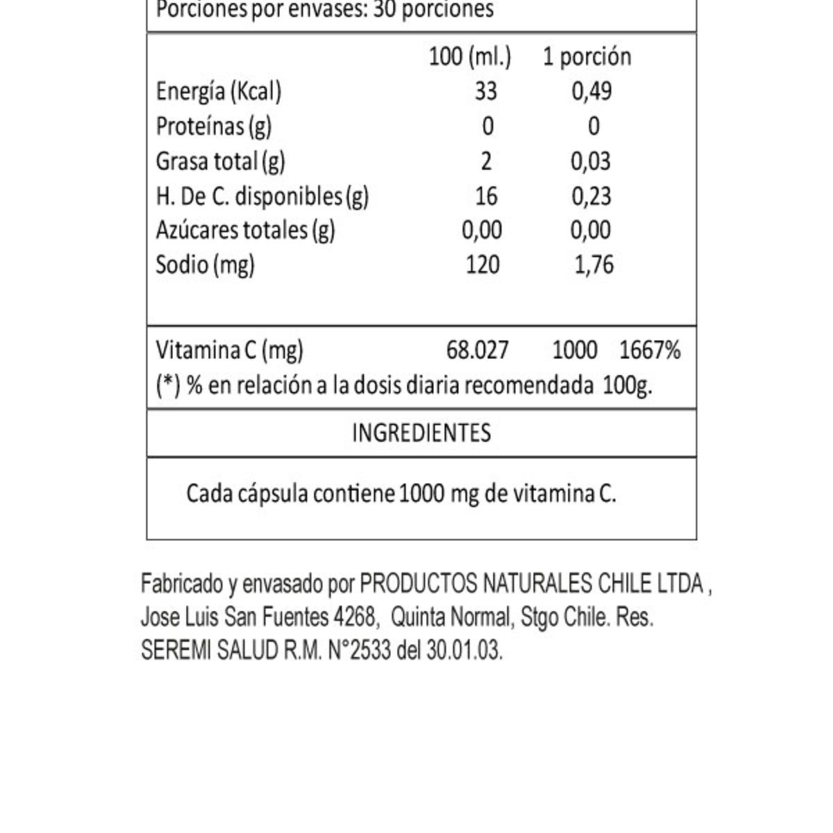 PRANALAB - VITAMINA C 1000 MG PRANALAB  PACK 90 CAPSULAS