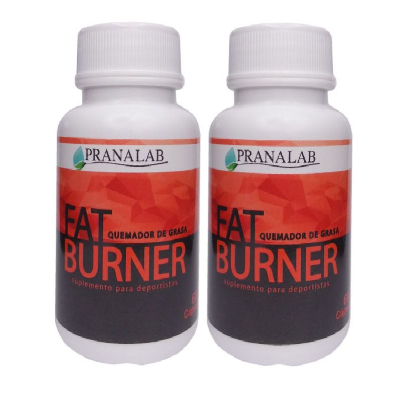 PRANALAB - Fat Burner Quemador De Grasas 2 Frascos 120 Cápsulas