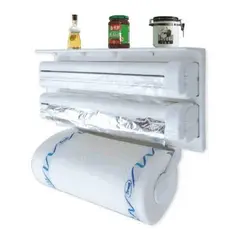 GENERICO - Dispensador Triple De Soporte De Papel Alusa Aluminio Nova