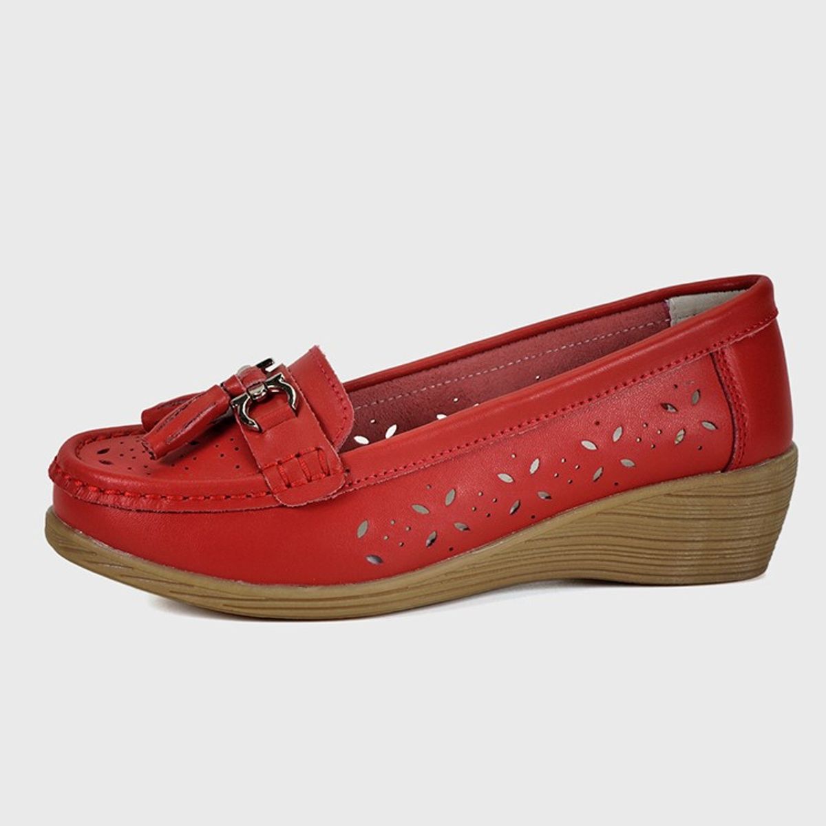 DEGAS - Mocasín Cuero Renata Rojo DEGAS