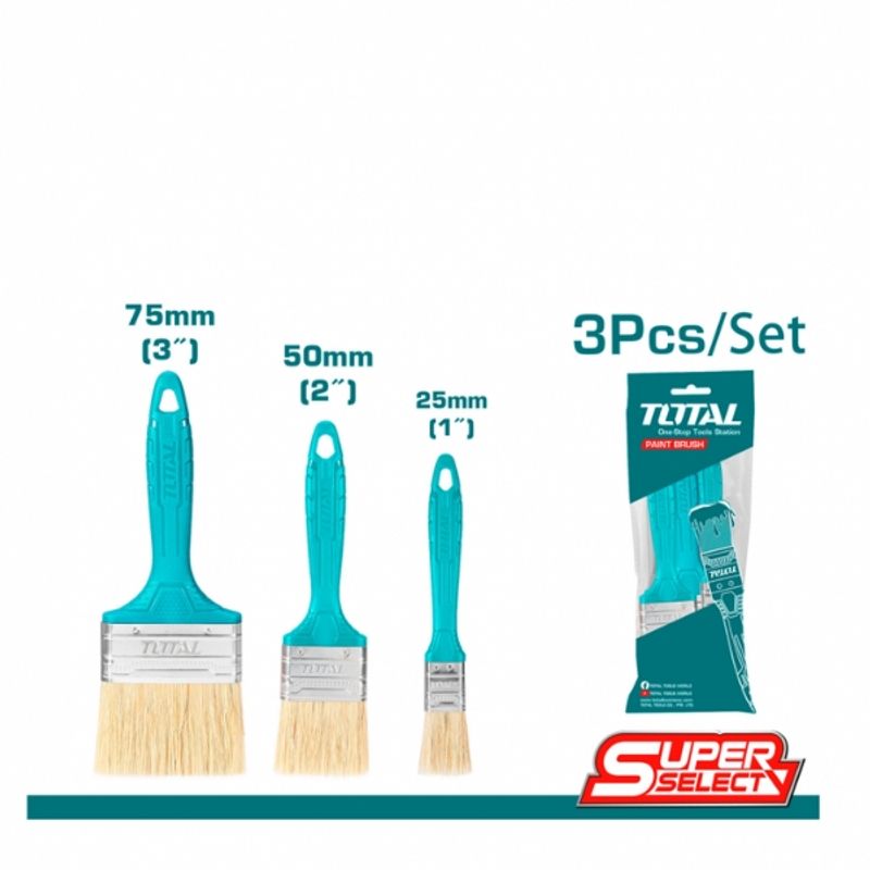 TOTAL TOOLS - Juego De Brochas Por 3PCS