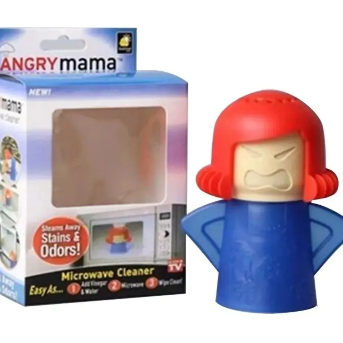 GENERICO - Limpiador Microondas Angry Mama Hogar Cocina Vapor