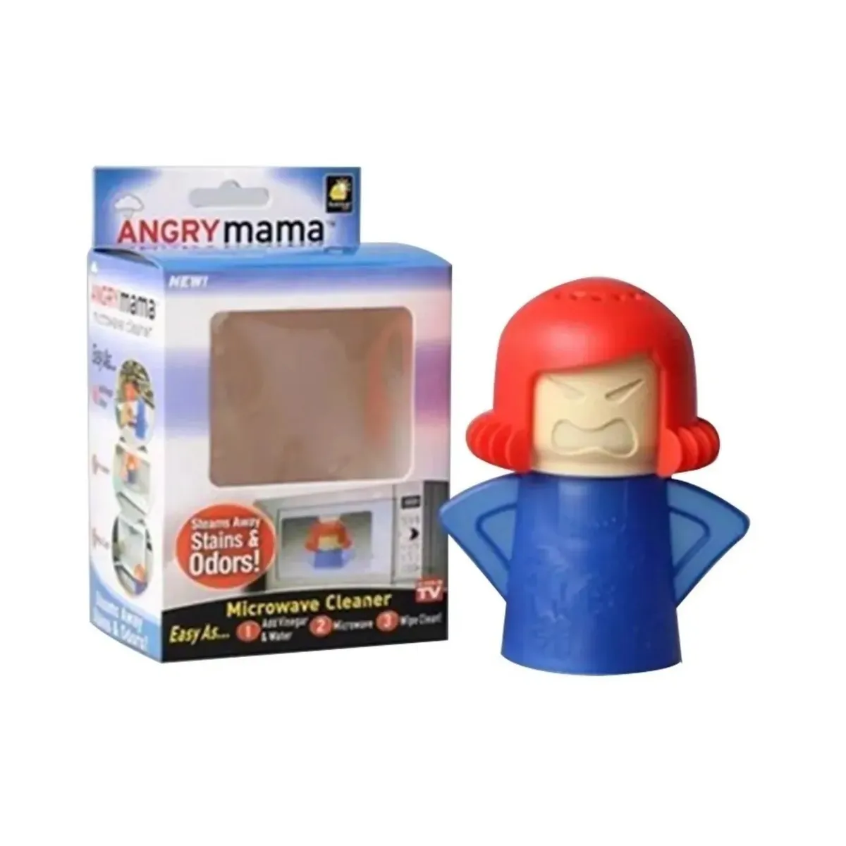 GENERICO - Limpiador Microondas Angry Mama Hogar Cocina Vapor