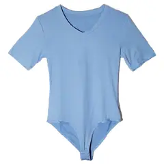 GARSIL - Polera Body Para Mujer Con Fibra De Bambu - Mangas Cortas