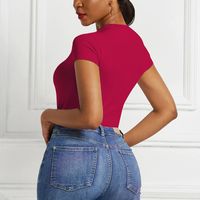 Polera Body Para Mujer Con Fibra De Bambu - Mangas Cortas