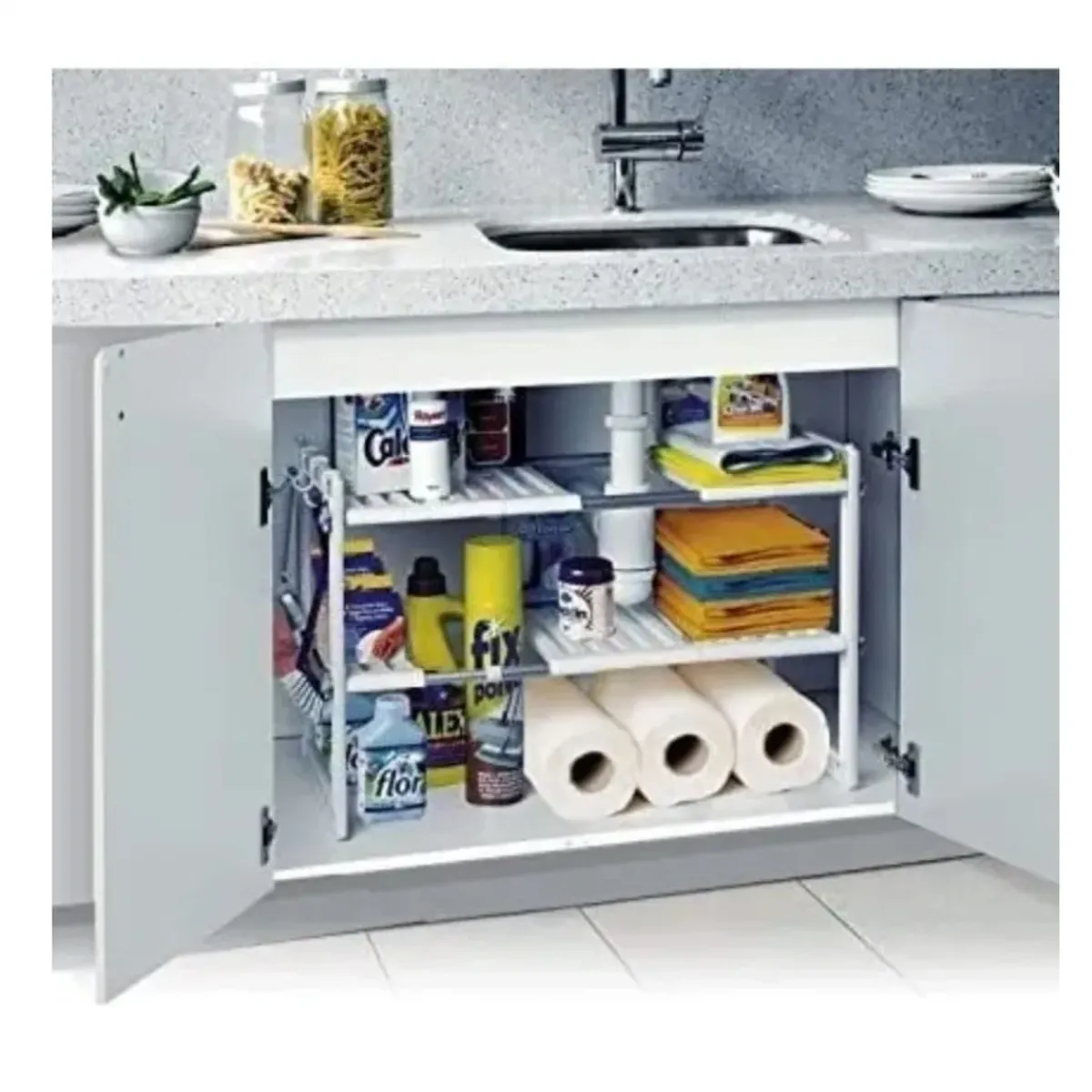 GENERICO - Organizador Multifuncional Cocina Hogar Repisa Ajustable
