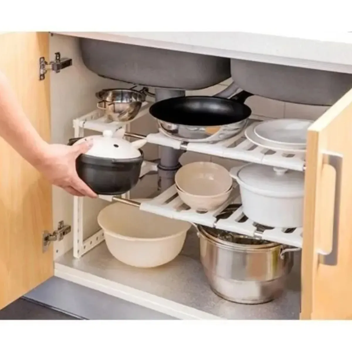 GENERICO - Organizador Multifuncional Cocina Hogar Repisa Ajustable