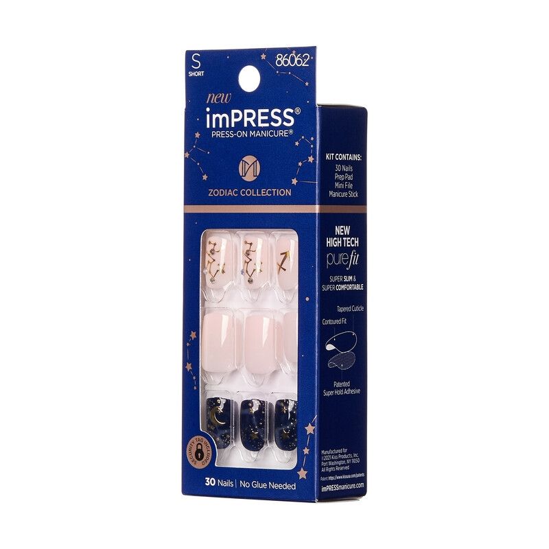 KISS BY IMSIBEAUTY - UÑAS IMPRESS ZODIACO - SAGITARIO