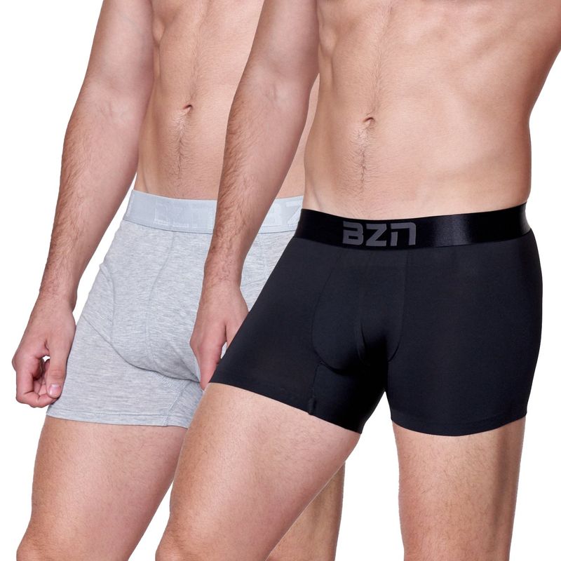 BAZIANI - Pack2 Boxer Algodón Lycra Hombre 5423