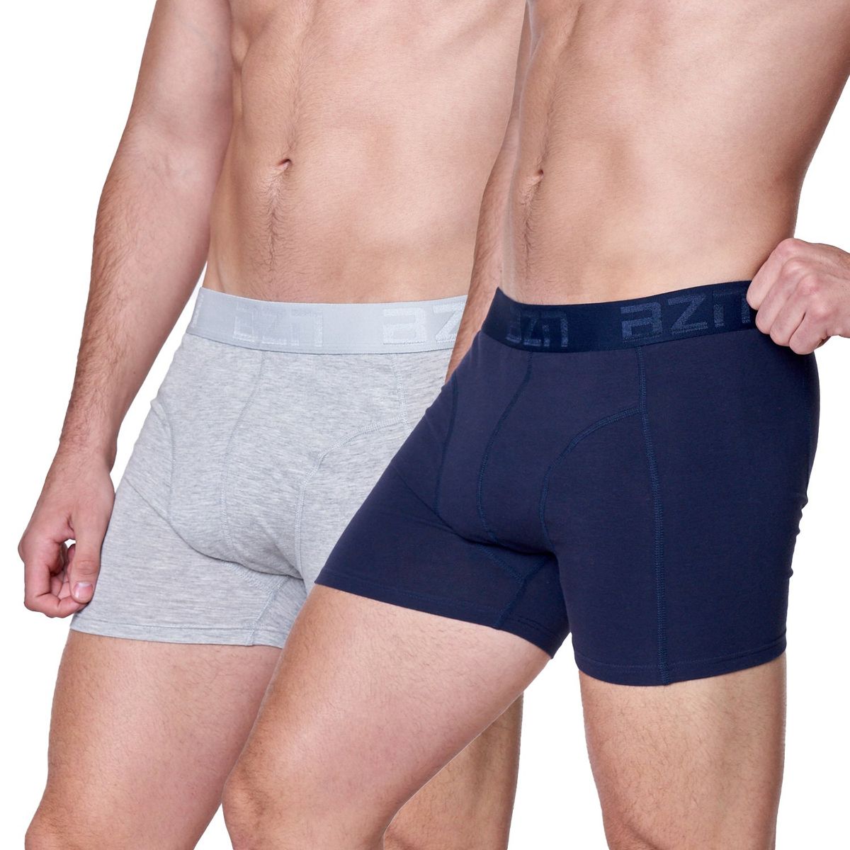 BAZIANI - Pack2 Boxer Algodón Lycra Hombre 5423