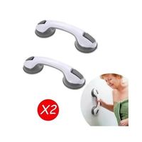 2 x Manilla Agarradera Baño Barra Seguridad Ventosa De Baño