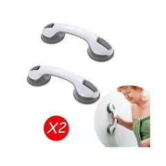 GENERICO - 2 x Manilla Agarradera Baño Barra Seguridad Ventosa De Baño
