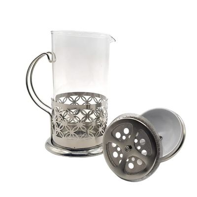 Imagen 2 del producto Tetera Cafetera De Vidrio Francesa 1000ml Acero Inoxidable