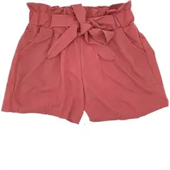 GARSIL - Short Mujer Liso Para Mujer ConTiro Alto - Casual Con Pretina Elástica