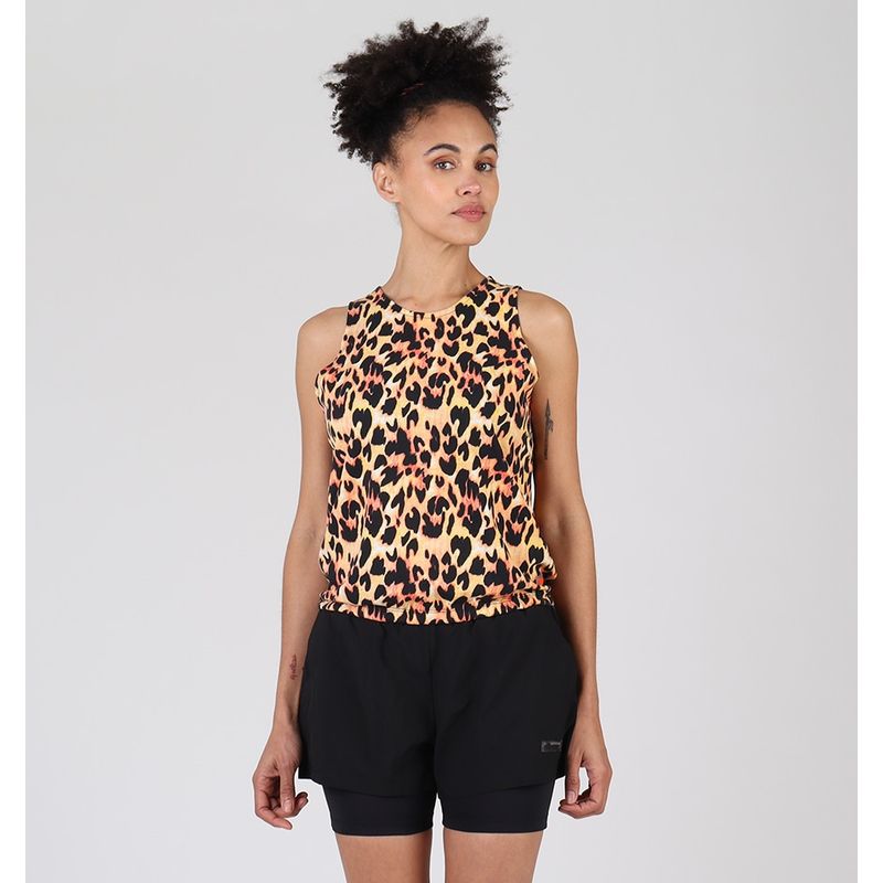 ELLESSE - POLERA DEPORTIVA MUJER ELLESSE SOL ANIMAL PRINT
