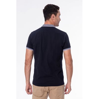 Imagen 2 del producto Polera Cuello Vintage Azul