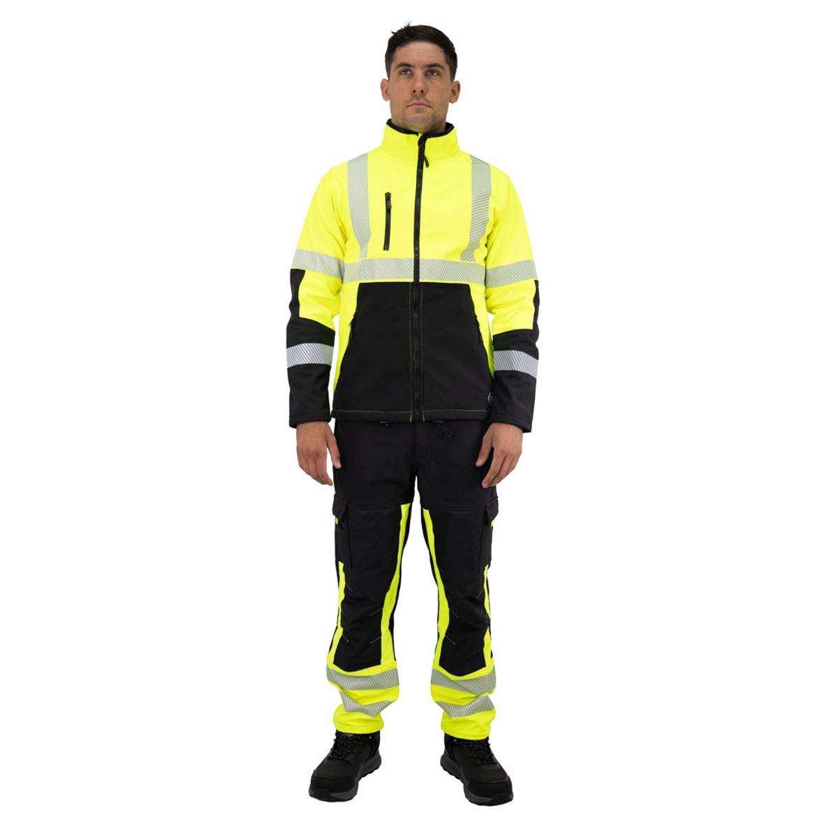 HARDWORK - Chaqueta Softshell HW Oklan Amarillo Fluor