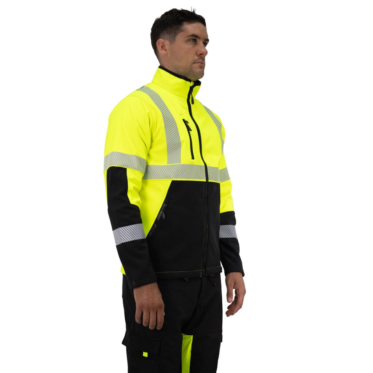 HARDWORK - Chaqueta Softshell HW Oklan Amarillo Fluor