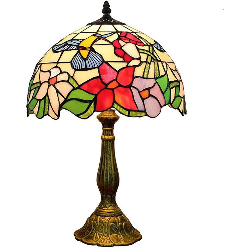 NAUTICA - Lámpara de mesa estilo mediterráneo de tiffany luz de noche 30cm