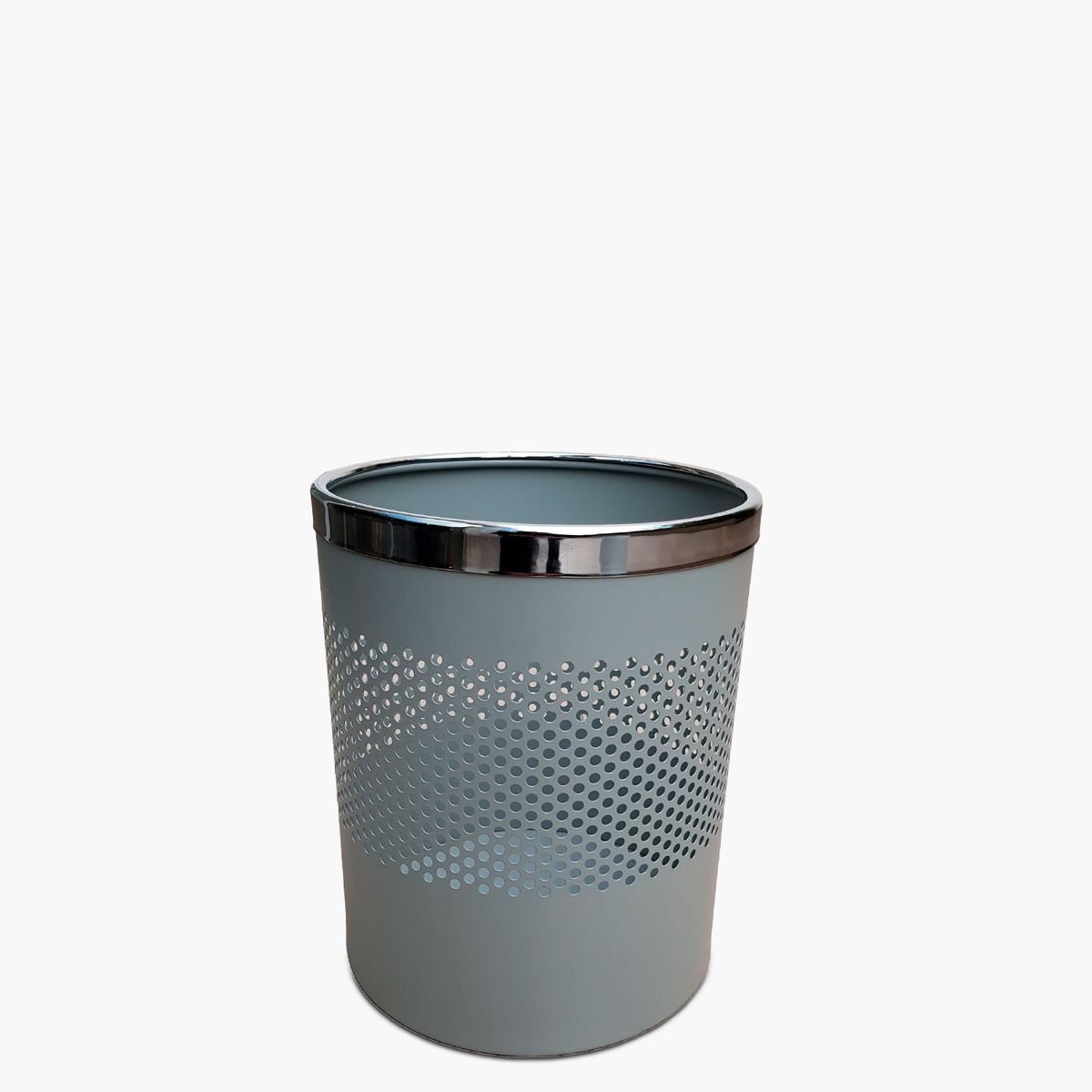 FORM OFFICE - Basurero Metálico Gris Claro Form