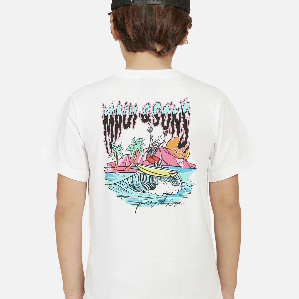 MAUI AND SONS - Pack Polera Jockey 5AV1579 Niño Blanco Maui and Sons