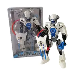 GENERICO - Robot Earth Tutelary WHITE SPACE WARRIOR 18 cm.