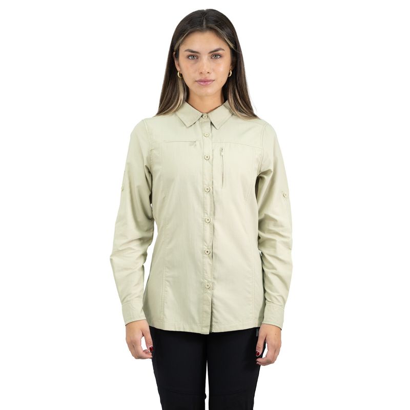 HARDWORK - Camisa Hw Arizona Mujer Beige.-