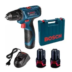 BOSCH - Taladro atornillador inal GSR 120-LI 12v +2bat+matela