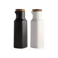 SIMPLIT - Set Alcuza Cerámica 2 Piezas Cuadrada 500 ml