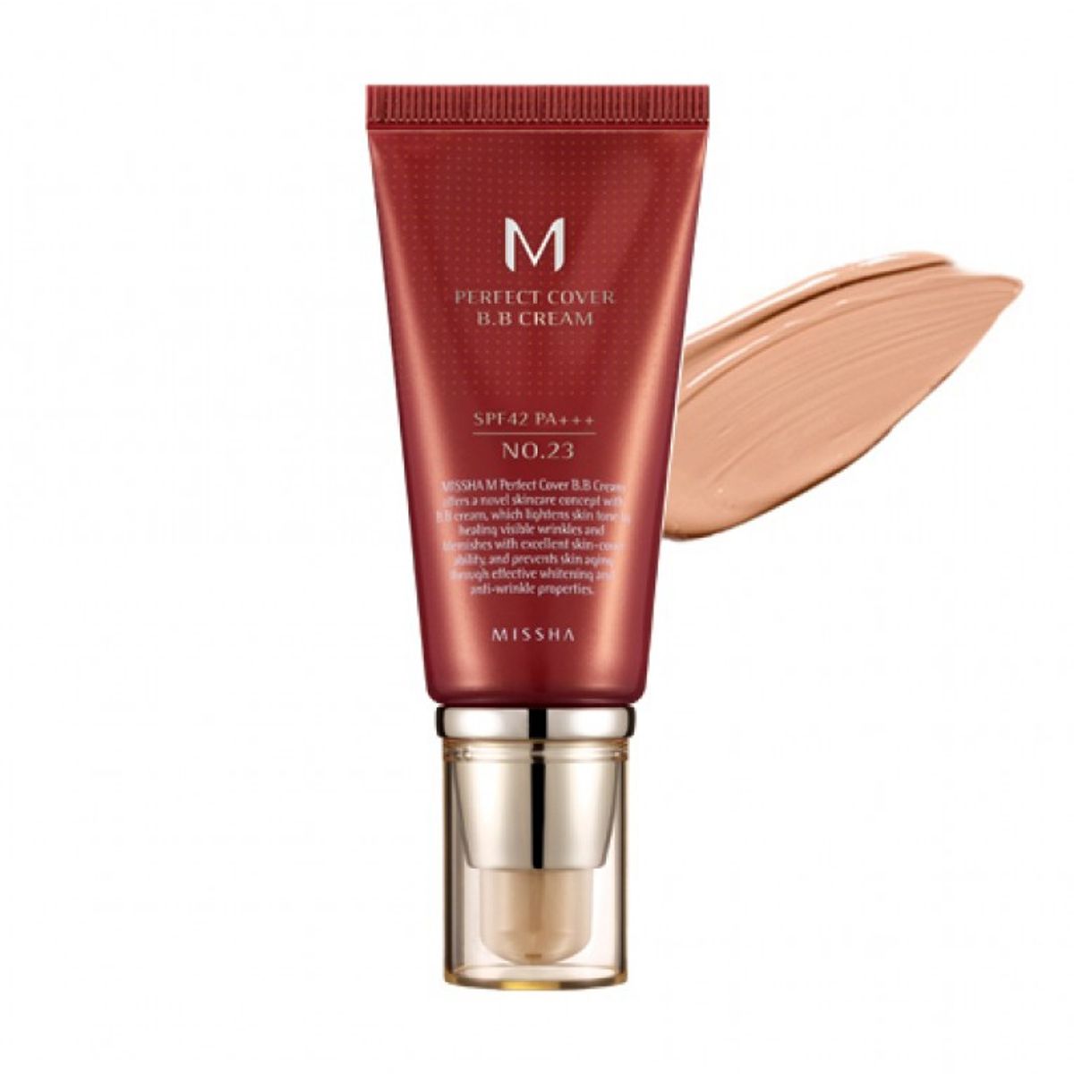 MISSHA - Base con color M Perfect Cover BB Cream Missha 50PA 21 Light beige