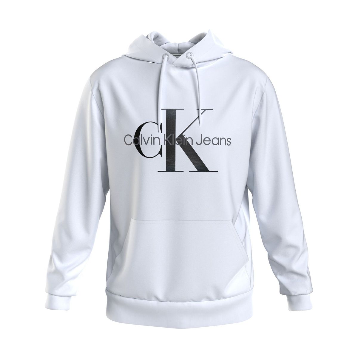CALVIN KLEIN - Hoodie Seasonal Monogram Blanco Calvin Klein