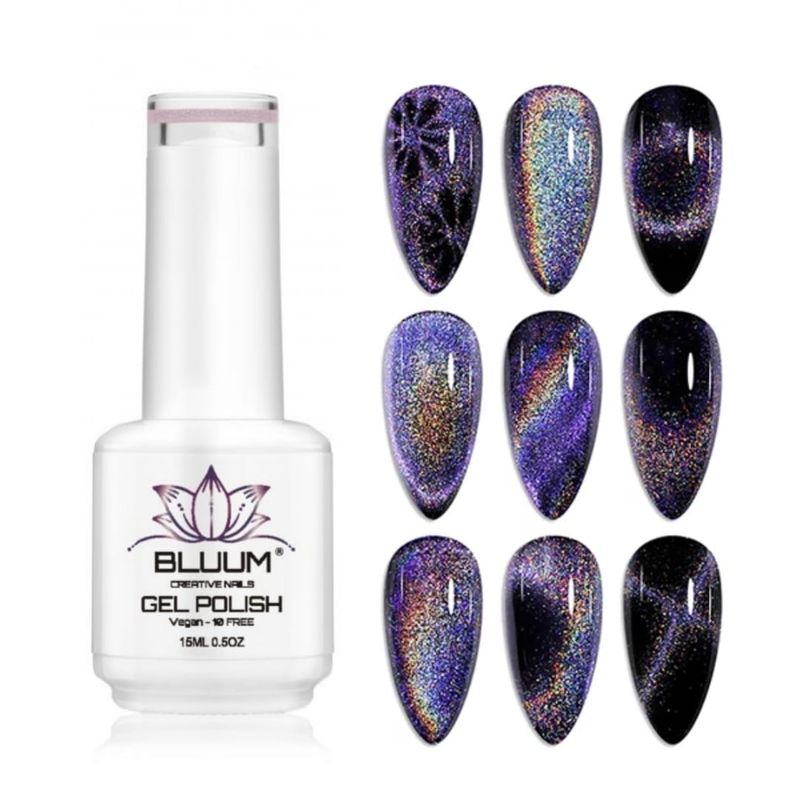 BLUUM - Esmalte Permanente Bluum Cat Eyes Holográfico Magnético 15ml