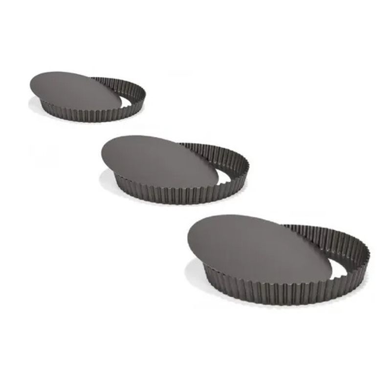 GENERICO - Pack3 Moldes Desmontables Molde Desmontable Tarta 20 24 26cm