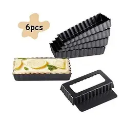 GENERICO - Pack X6 Moldes Desmontables Moldes Rectangular Individual