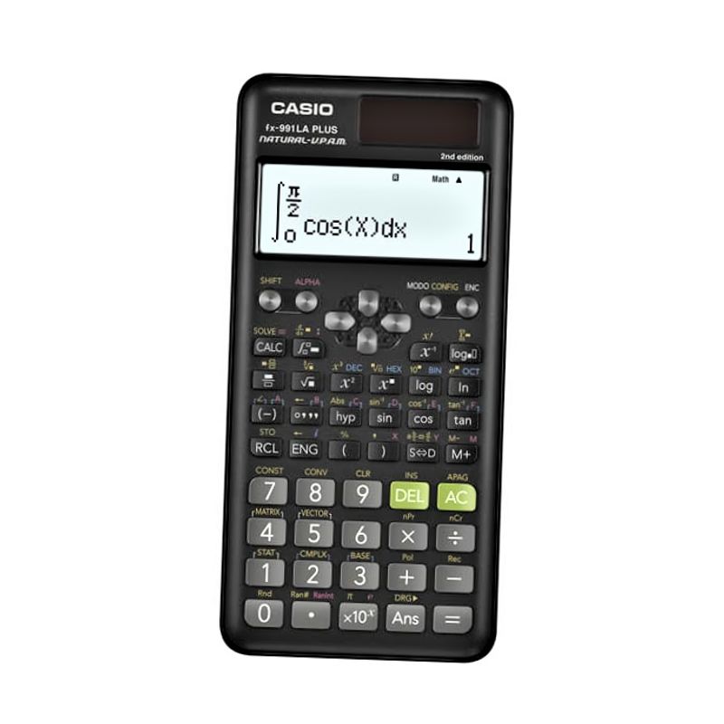 CASIO - Calculadora Casio Cientifica FX-991LA Plus 2 + 417 Funciones - Negro