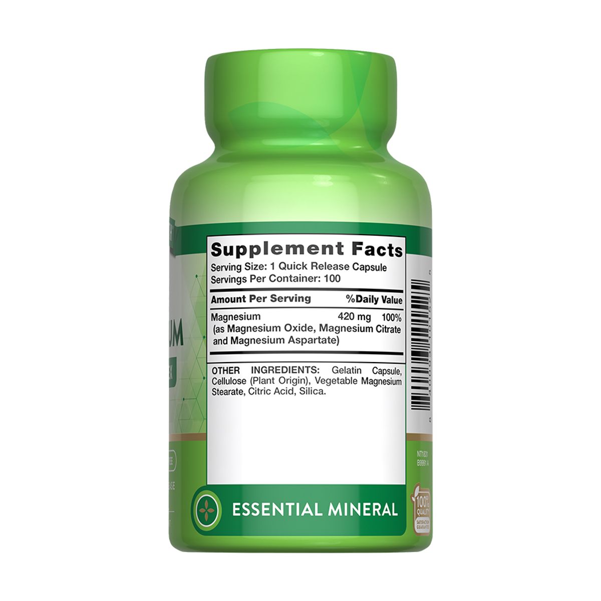 NATURE'S TRUTH - Triple Magnesium Complex 400 Mg 100 Caps NATURE'S TRUTH