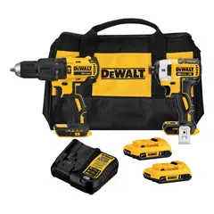 DEWALT - Kit Taladro Perc.+ Atornillador 20v + 2 Bat Dck223d2
