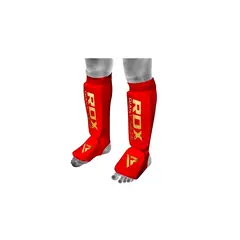 RDX - ESPINILLERAS SI ROJO-DORADO TALLA M