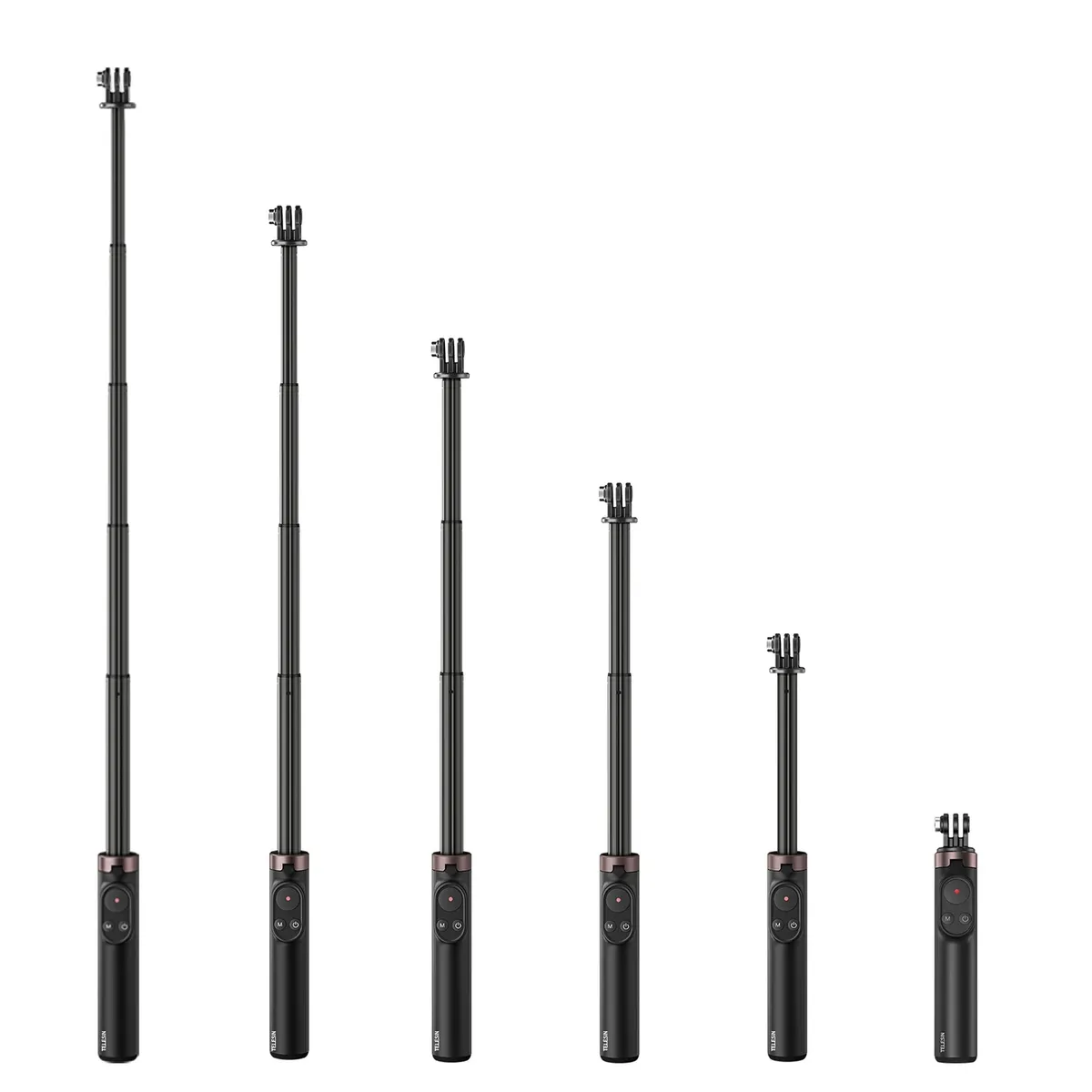 TELESIN - Mini Tripode Extensible  Control Bluetooth