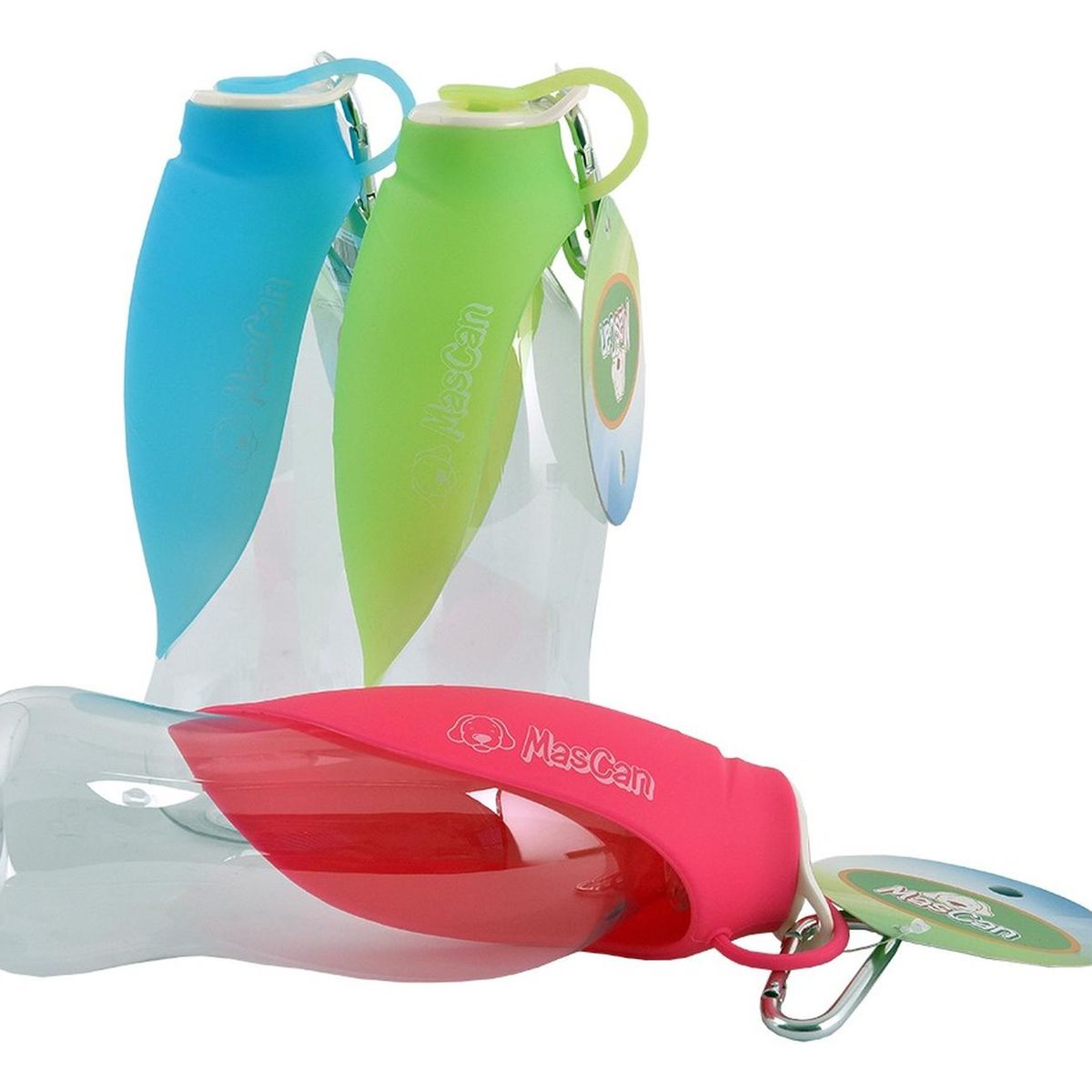 MASCAN - Bebedero Portátil Hoja Std Fucsia