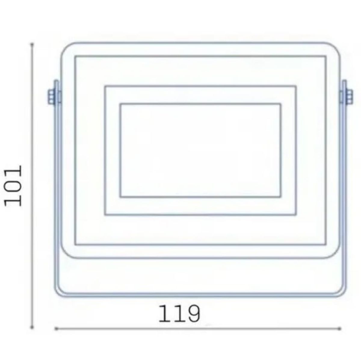 MEGABRIGHT - Foco Proyector Led 10w Exterior Pack 3 Unidades - Luz Calida