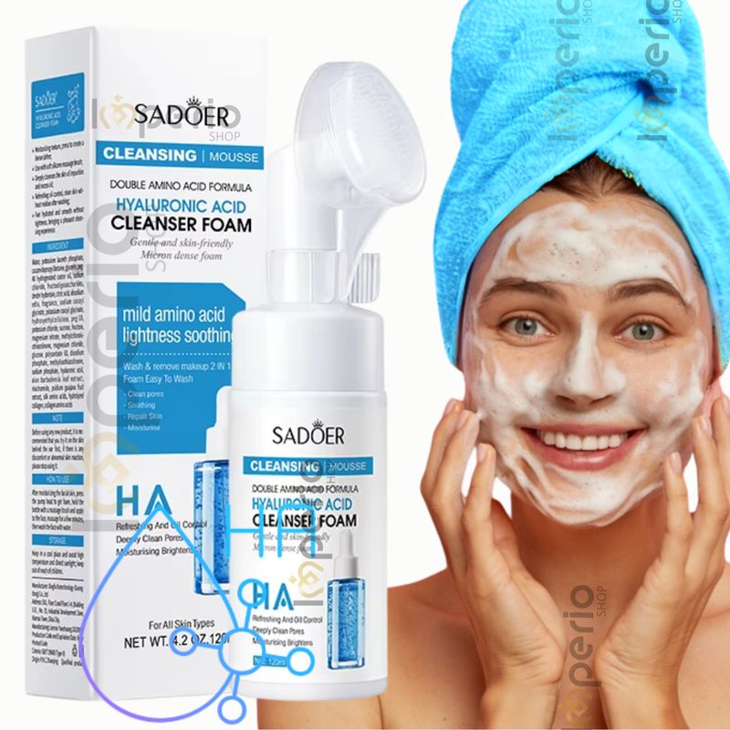 GENERICO - Espuma facial limpiadora con ACIDO HIALUNÓNICO