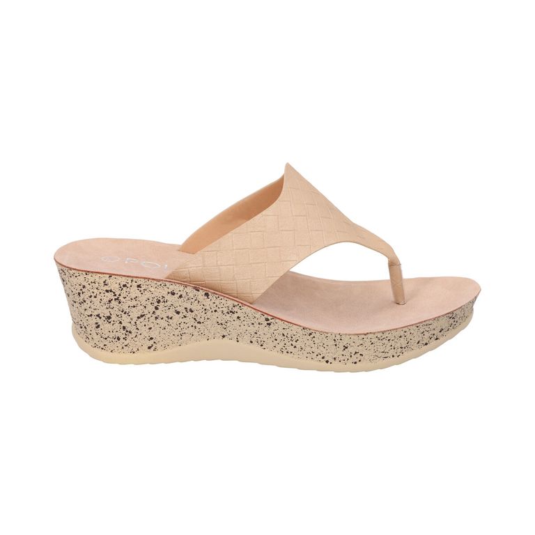 Sandalia Mujer Beige Thalia