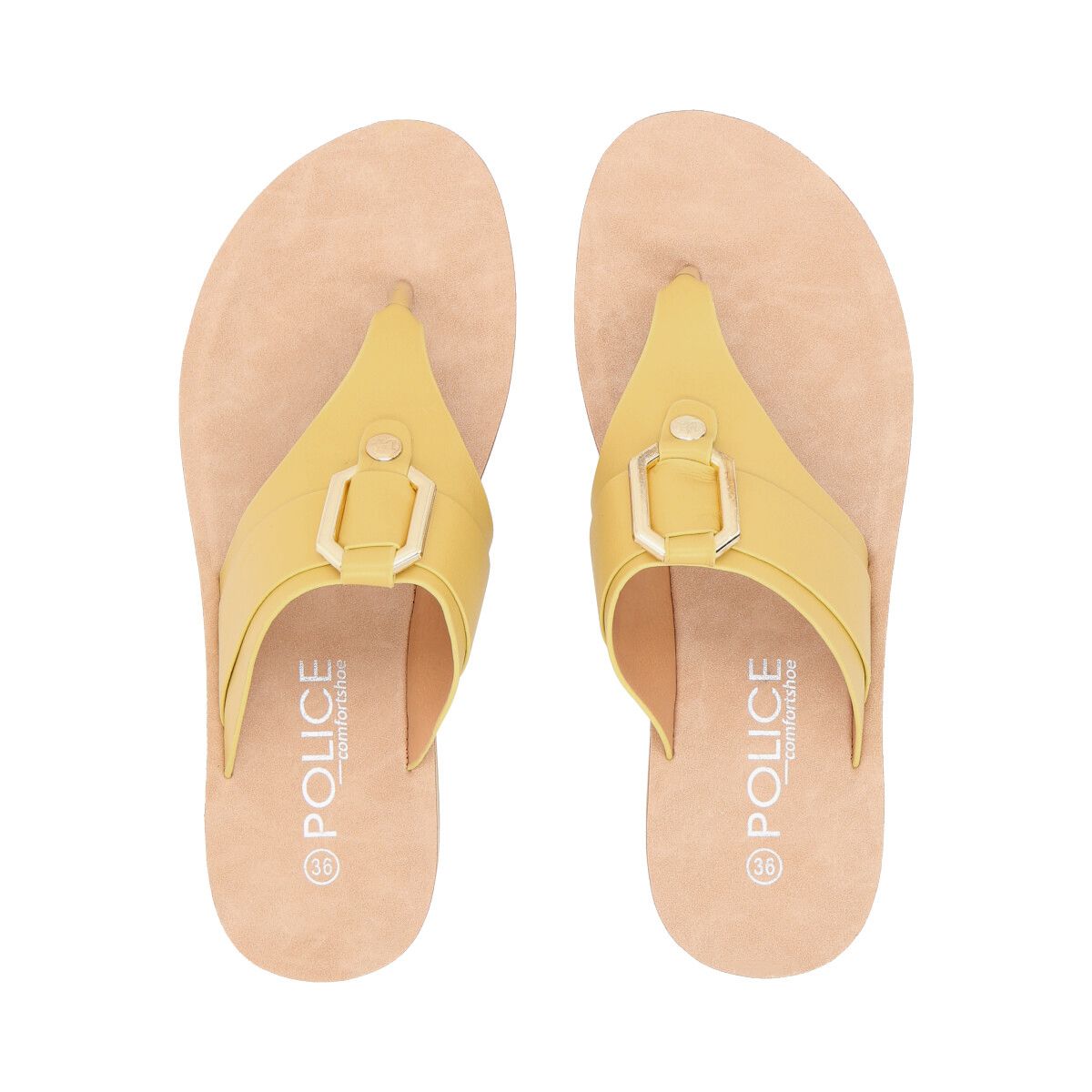 POLICE - Sandalia Mujer Amarillo Sole  Police