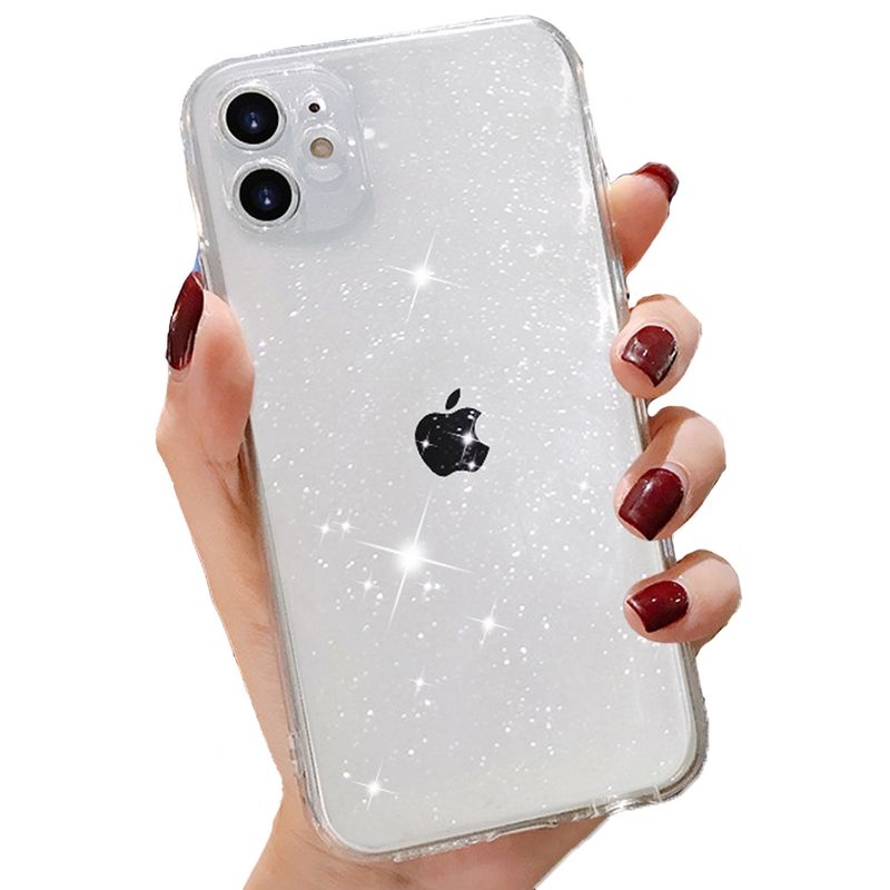 GENERICO - Carcasa Candy Brillo Silicona Para iPhone 12 Transparente