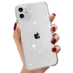 BANANA TIENDA - Carcasa Candy Brillo Silicona Para iPhone 12 Transparente