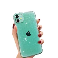 Carcasa Candy Brillo Silicona Para iPhone 13 Turquesa Neón
