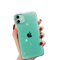 GENERICO - Carcasa Candy Brillo Silicona Para iPhone 13 Turquesa Neón