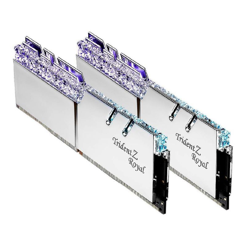 G SKILL - Pack Memoria RAM GSkill Trident Z Royal Silver 2x 8x3200MHZ