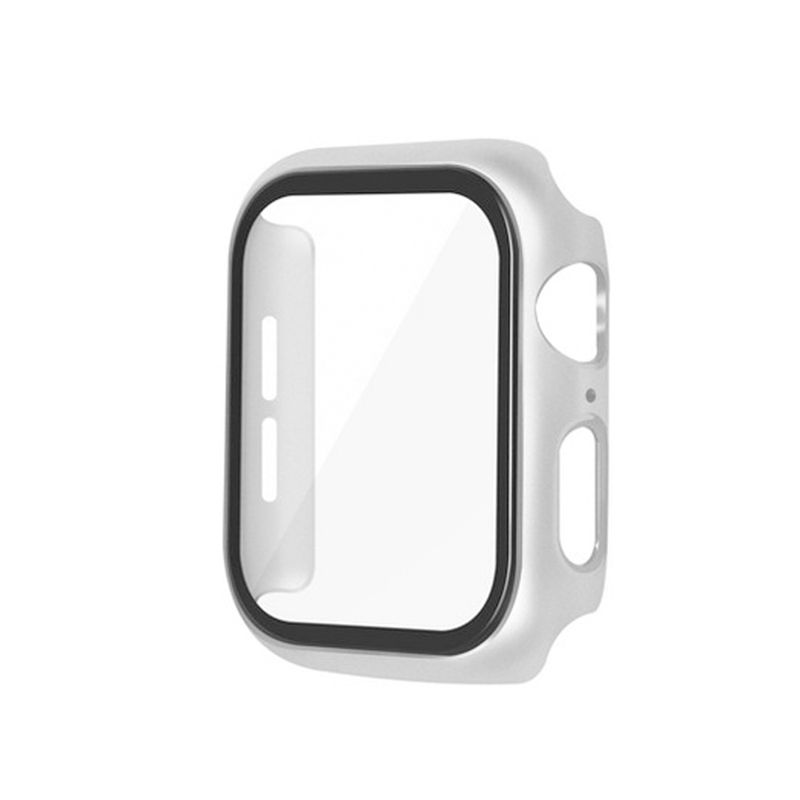 GENERICO - Protector Carcasa Glass Apple Watch 44mm Plata